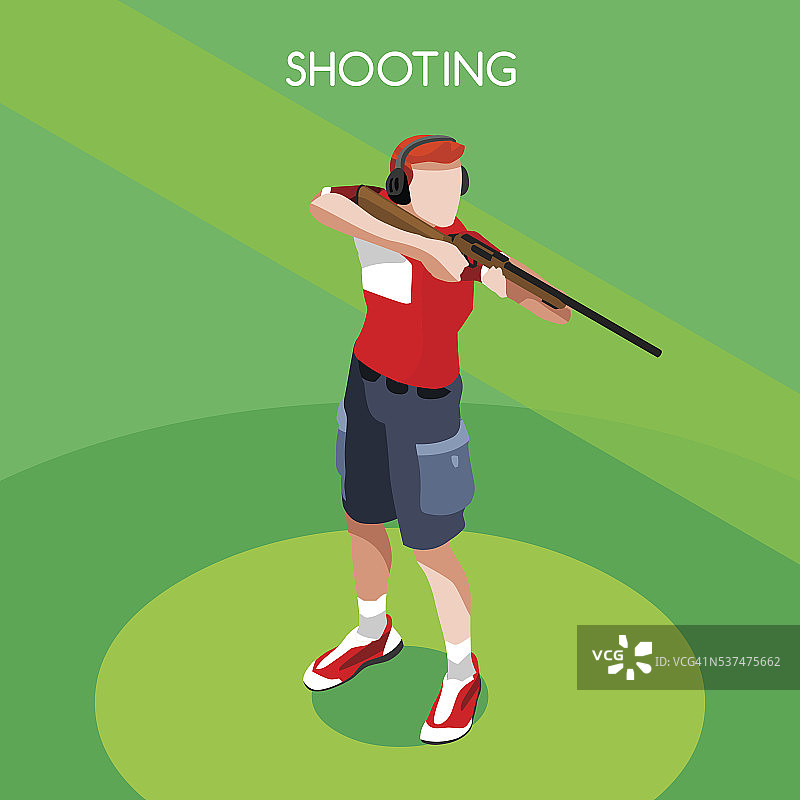 2.5D射击游戏运动员体育锦标赛国际射击比赛图片素材