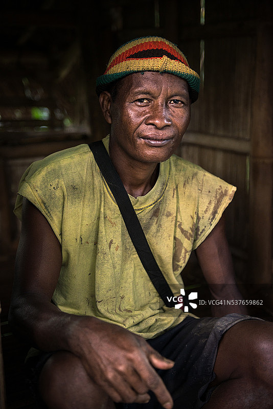 阿提族农民肖像图片素材