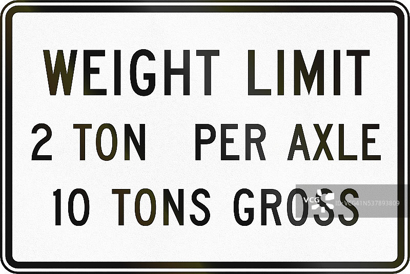 限重 – 每轴2吨，总重10吨图片素材