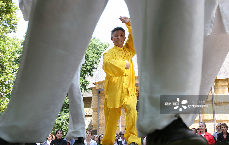 太极拳演示图片素材