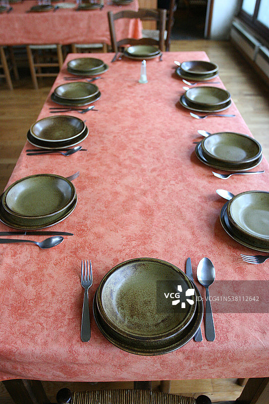 餐桌摆设图片素材