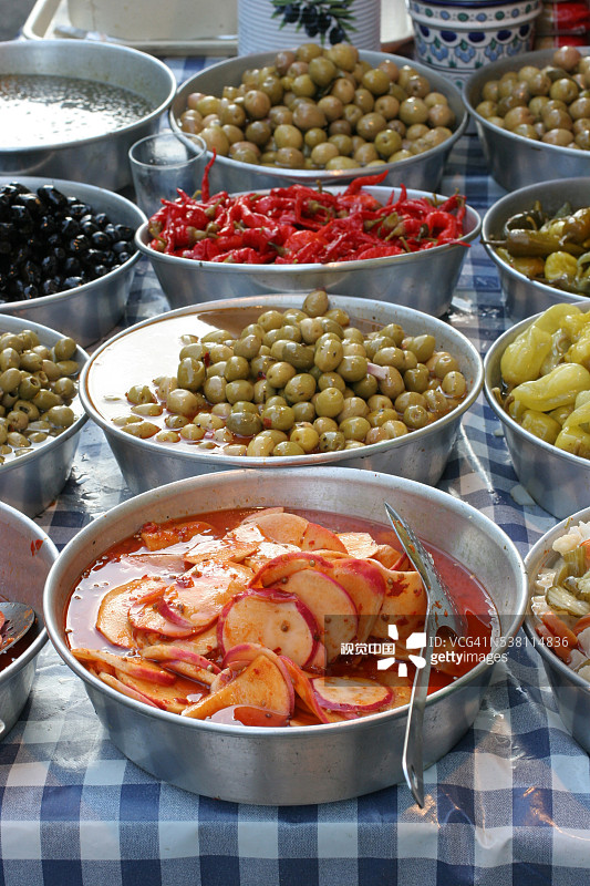 北非美食拼盘图片素材