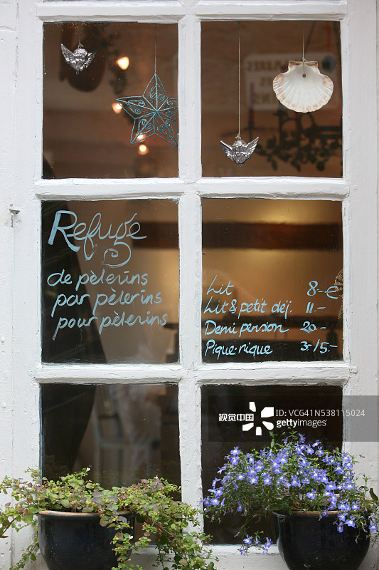 朝圣者招待所的窗户图片素材