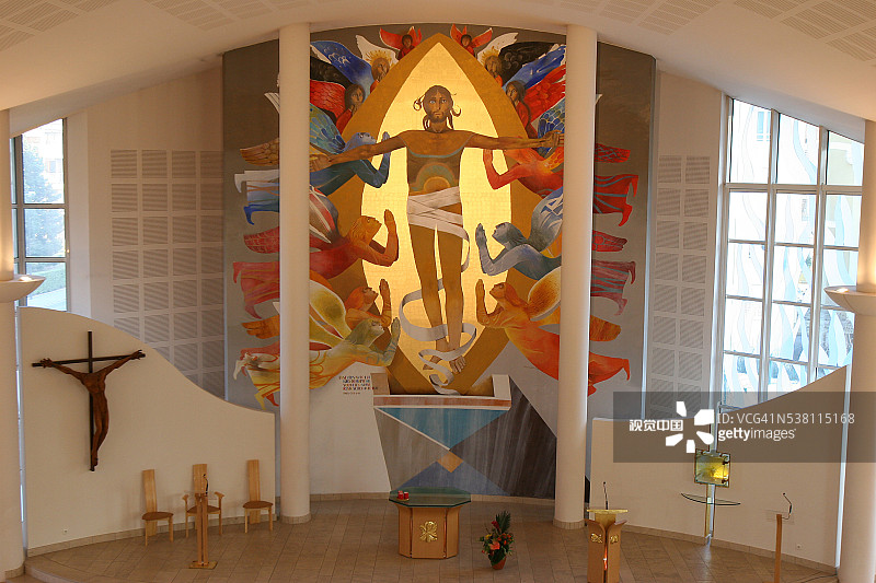 祭坛后面的复活主题绘画图片素材