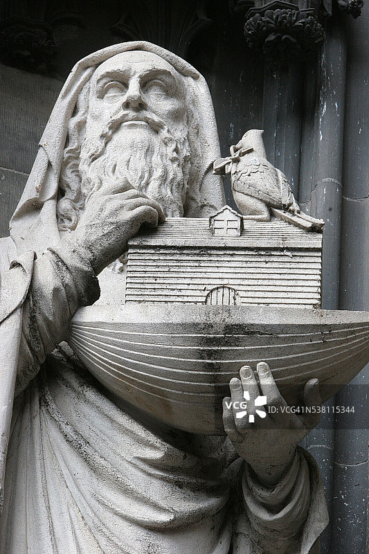 科隆大教堂的诺亚雕像图片素材