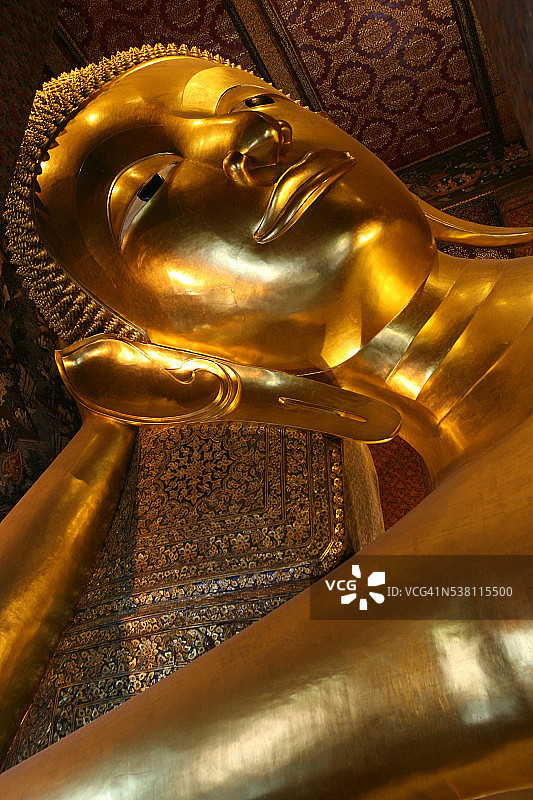 卧佛寺卧佛特写图片素材