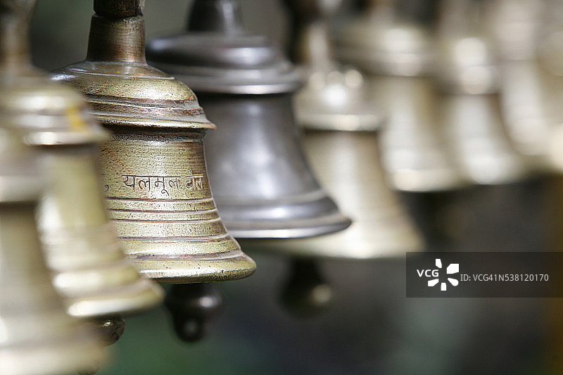 达克辛卡利寺庙的钟声图片素材