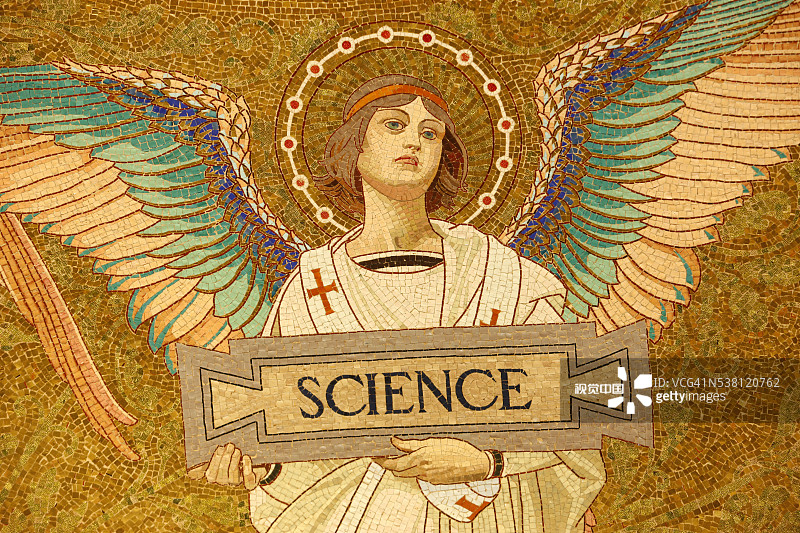 巴斯德博物馆地下室天使马赛克细节图片素材