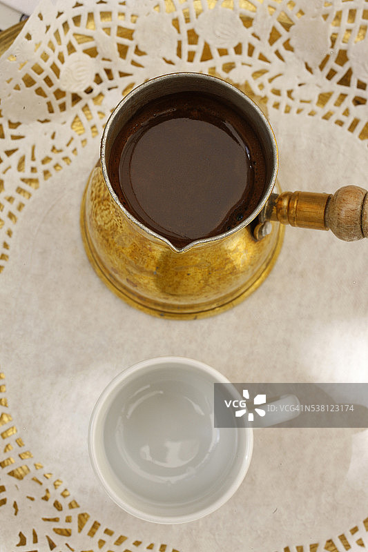 美国殖民地酒店的阿拉伯咖啡图片素材