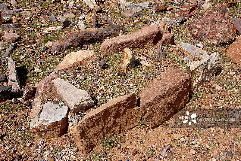 也门古老穆斯林墓地图片素材