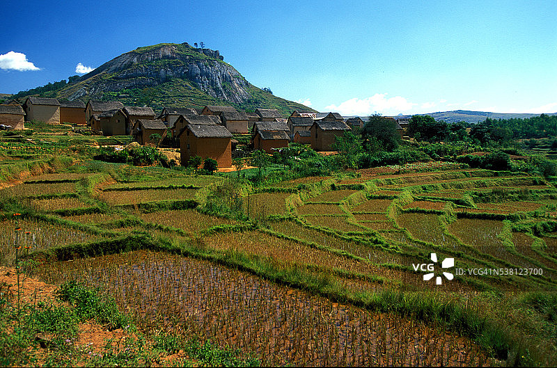 马达加斯加南部安贾马纳村图片素材