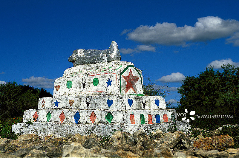 彩绘坟墓图片素材