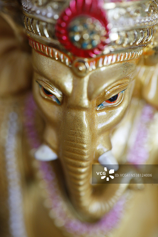 象头神甘尼萨雕像图片素材