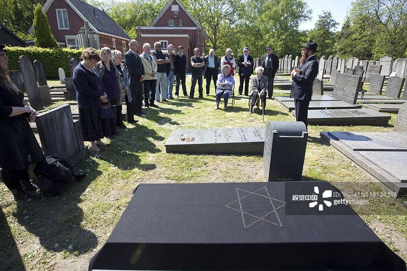 犹太墓地聚会图片素材