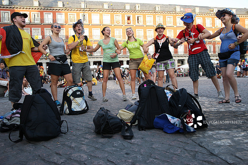 世界青年日的朝圣者图片素材