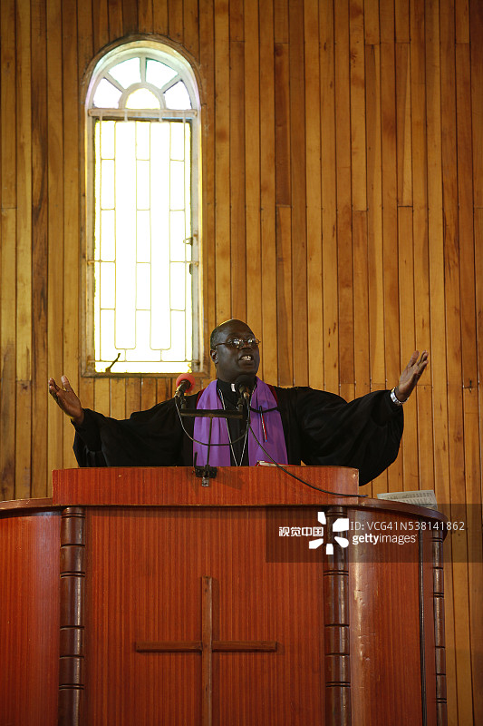 长老会牧师布道图片素材