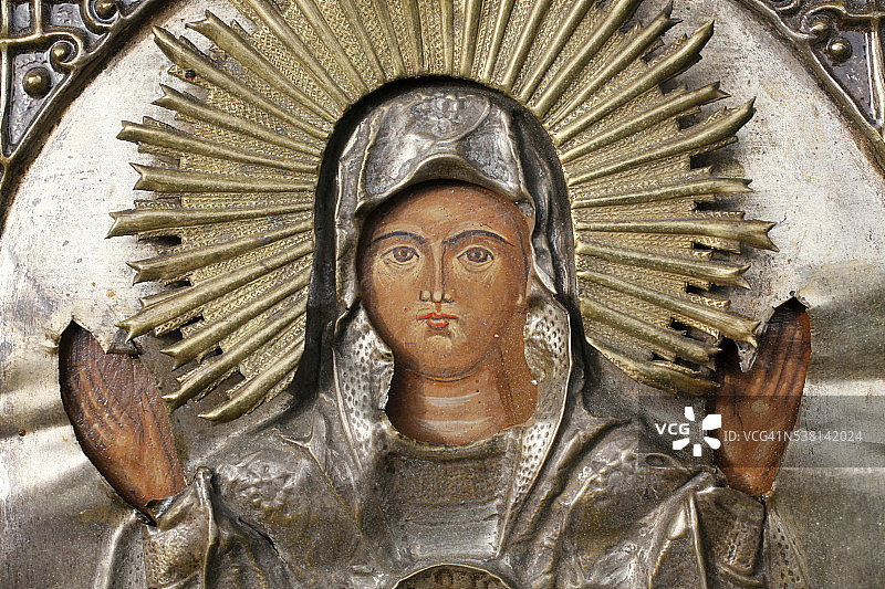 东正教圣像：圣母玛利亚图片素材