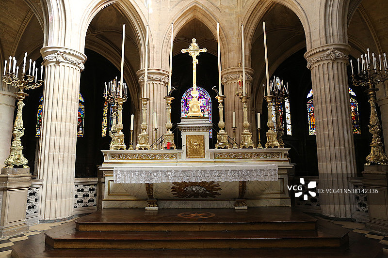 圣日耳曼教堂主祭坛图片素材