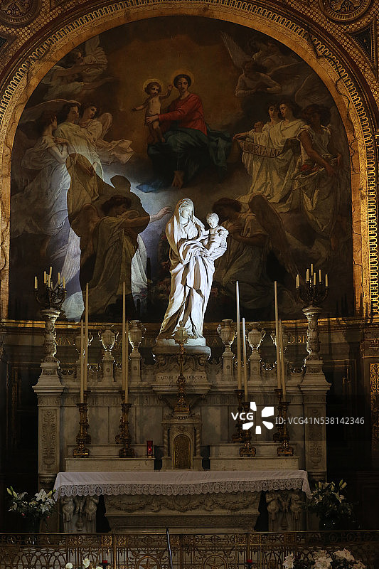 圣厄斯塔什教堂，圣母小教堂图片素材