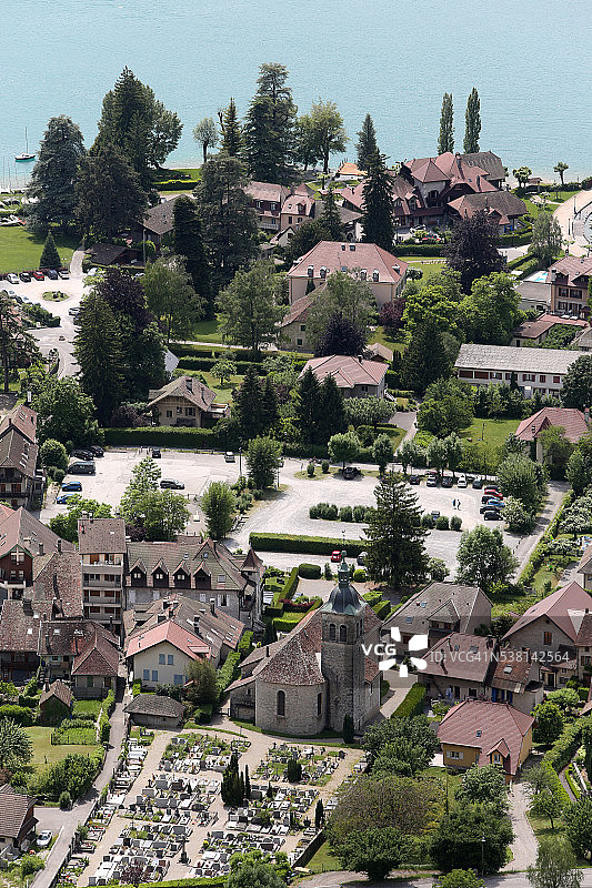 安纳西湖畔的塔卢瓦尔图片素材