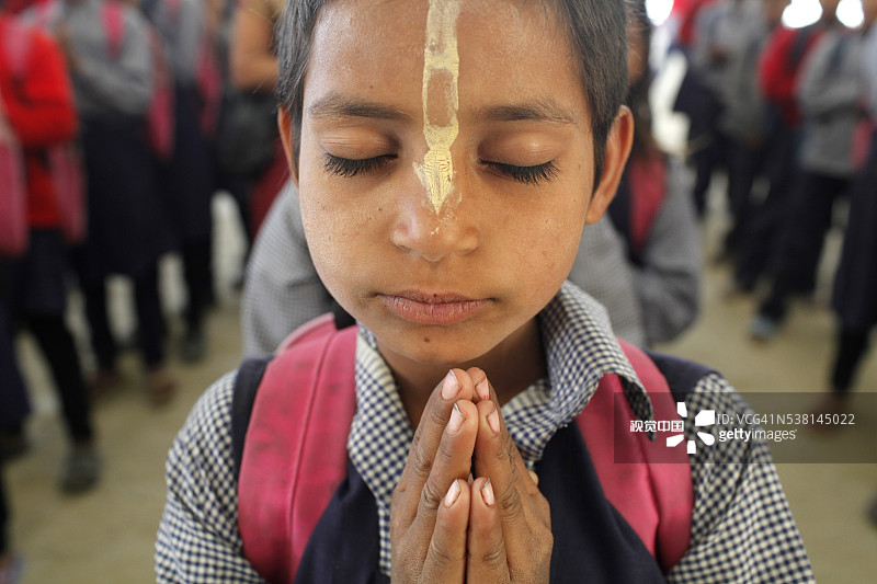 桑迪帕尼穆尼高中集会与祈祷图片素材