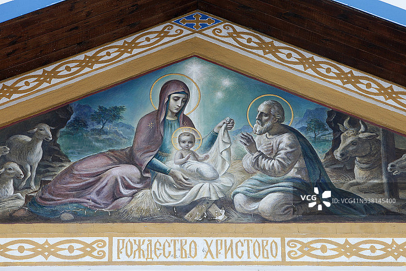 俄罗斯东正教教堂：圣诞节图片素材