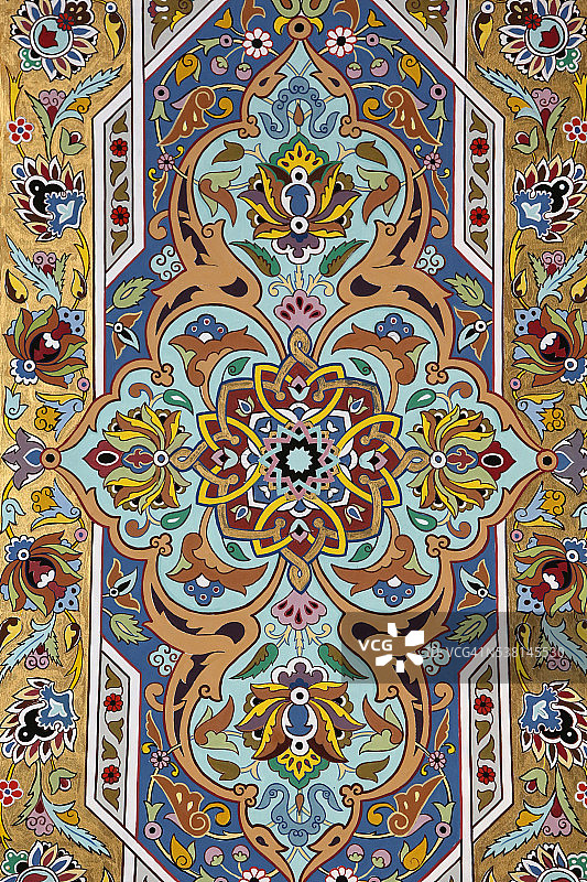 巴库库马清真寺的花卉图案图片素材