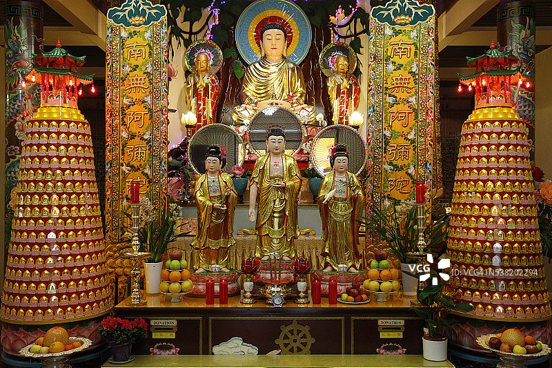 灵山佛教寺庙主祭坛图片素材