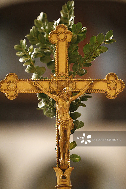 圣周棕枝主日弥撒图片素材