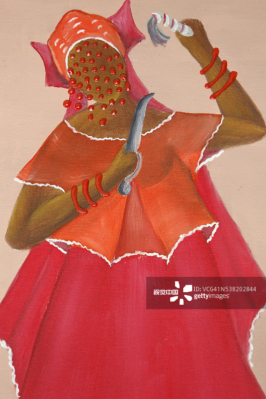 Billy Oliveira的绘画作品：巴西神祇Yansa图片素材