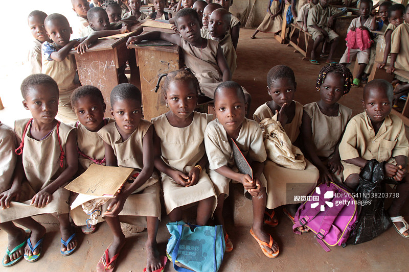 非洲学校教室一景图片素材