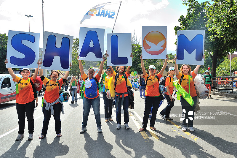 里约热内卢，2013世界青年日游行图片素材