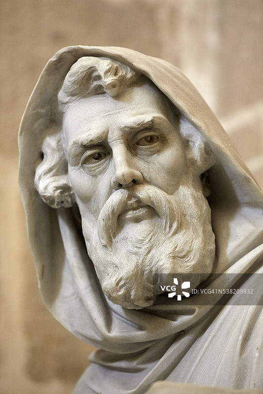 赫雷斯大教堂圣卢克雕像细节图片素材