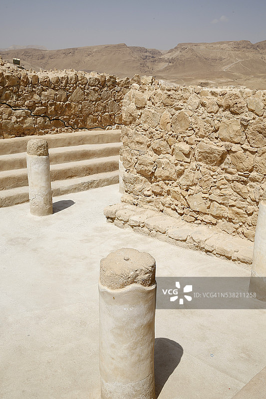 马萨达犹太营地遗址：犹太教堂图片素材