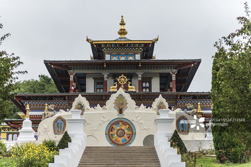 勃艮第帕尔登尚巴千佛寺（法国，建于1974年）图片素材