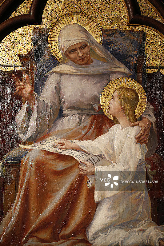 圣安与圣母玛利亚图片素材