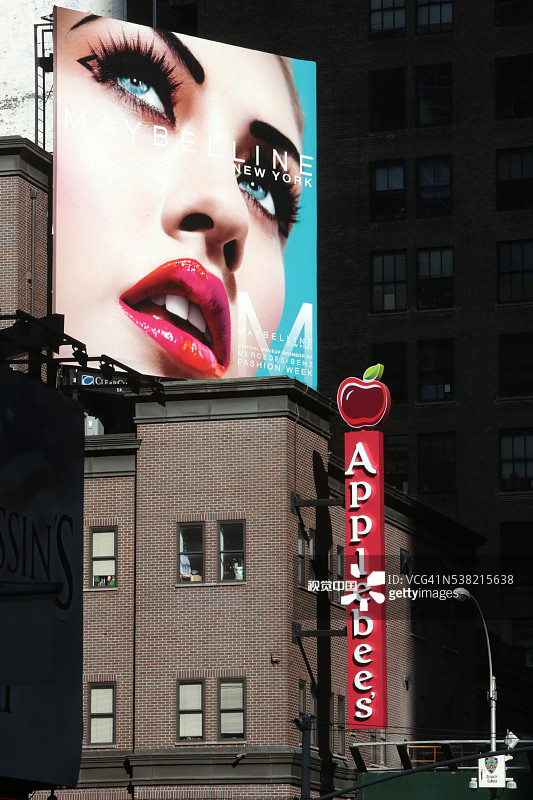 纽约市的化妆品广告图片素材