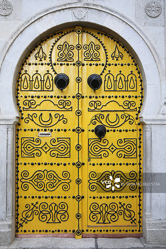 突尼斯麦地那的门图片素材