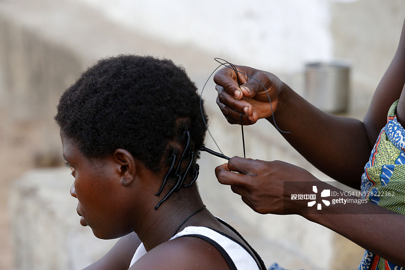 非洲美发编发图片素材