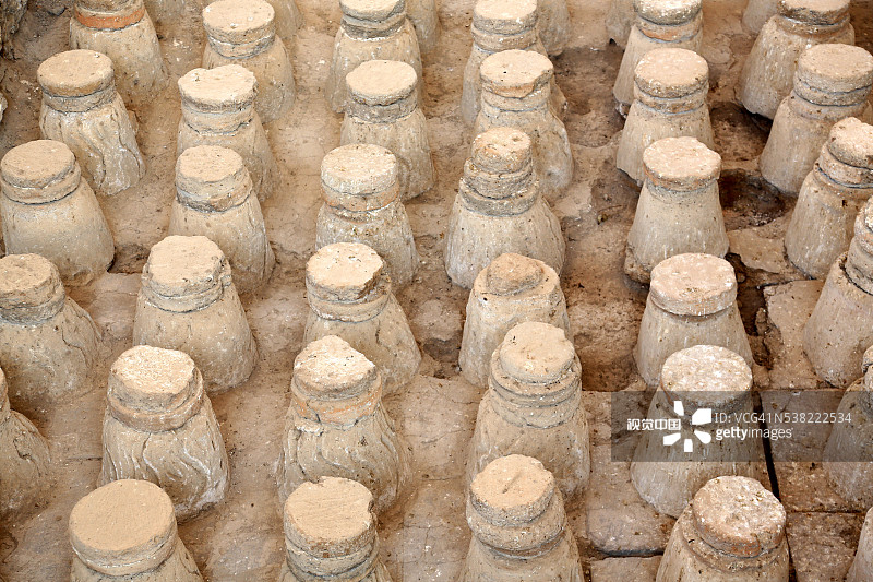 约旦河谷贝特沙安古城罗马浴场遗址图片素材