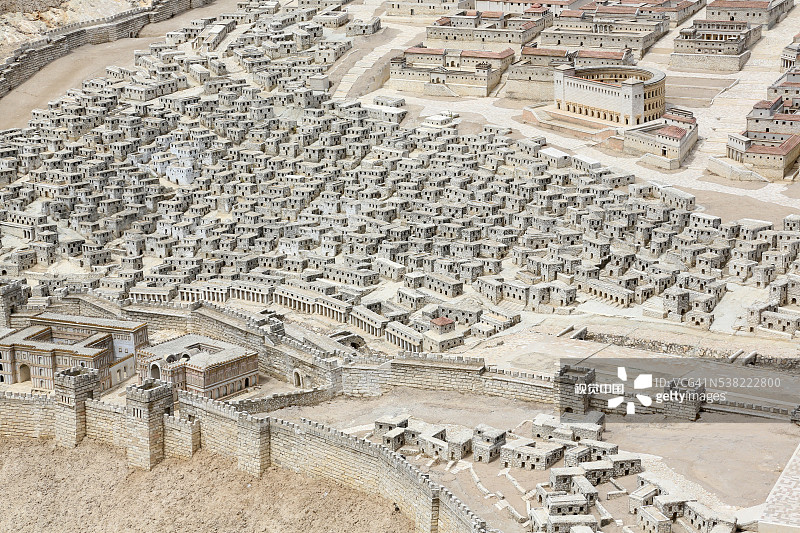 第二圣殿时期的耶路撒冷，以色列博物馆图片素材