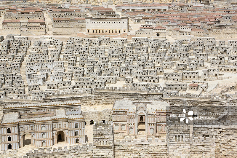 第二圣殿时期的耶路撒冷，以色列博物馆图片素材