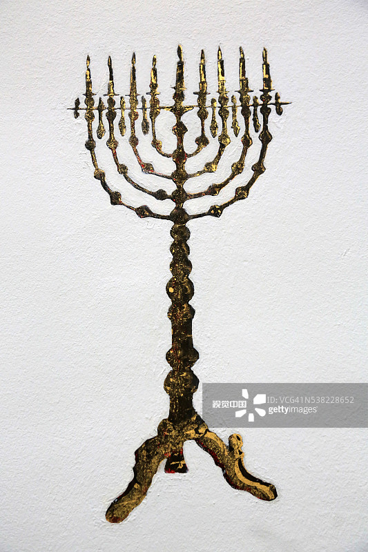 犹太博物馆烛台，维也纳图片素材