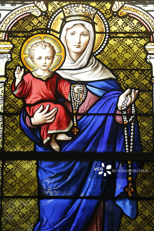 圣贾斯汀教堂圣母与圣子图片素材