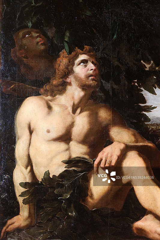 布鲁皇家修道院，亚当和夏娃，17世纪图片素材