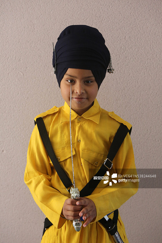 锡克教新年Hola Mohalla，法国博比尼辛格萨巴谒师所图片素材