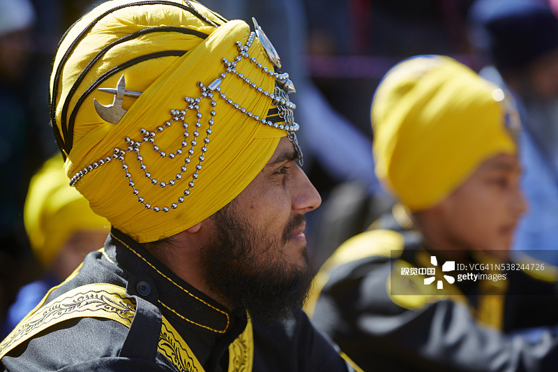 法国博比尼锡克教新年Hola Mohalla节图片素材