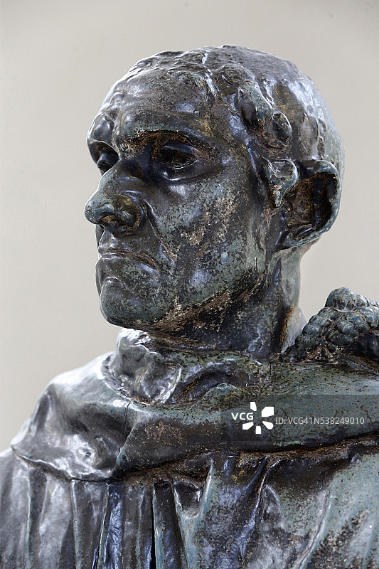 法国默东的奥古斯特·罗丹故居：让·戴尔的雕像，1903年，石器图片素材