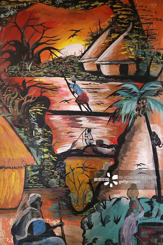 非洲绘画作品图片素材