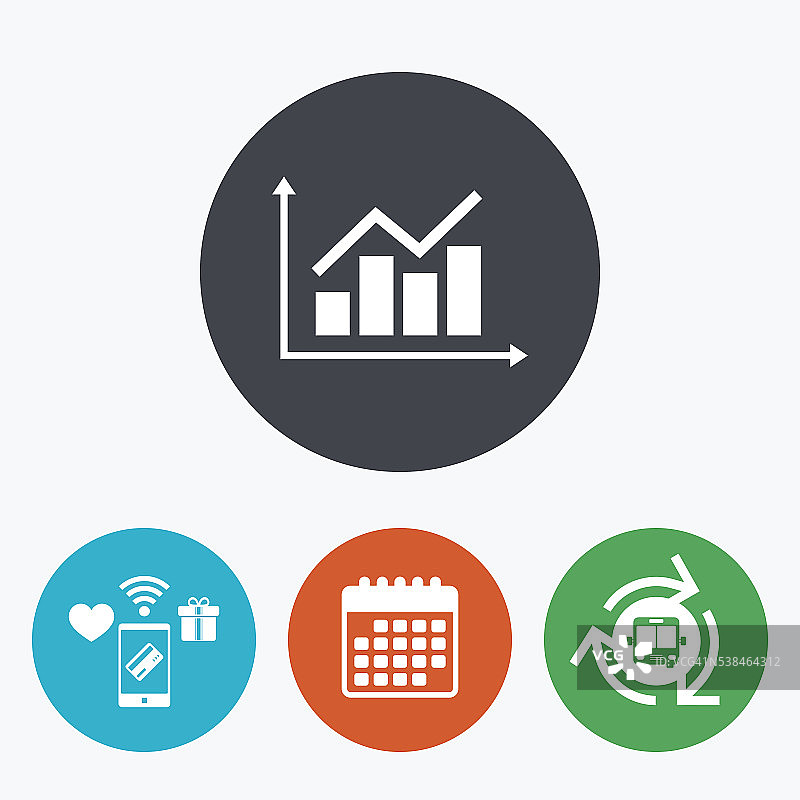 图表符号图标。示意图符号。图片素材